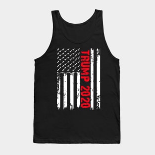 Trump 2020 American Flag Tank Top